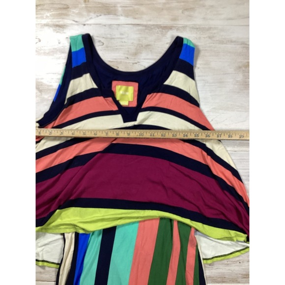 Maeve Anthropologie Multicolored Striped Shift Dress Women's Medium Luxury - Picture 6 of 6